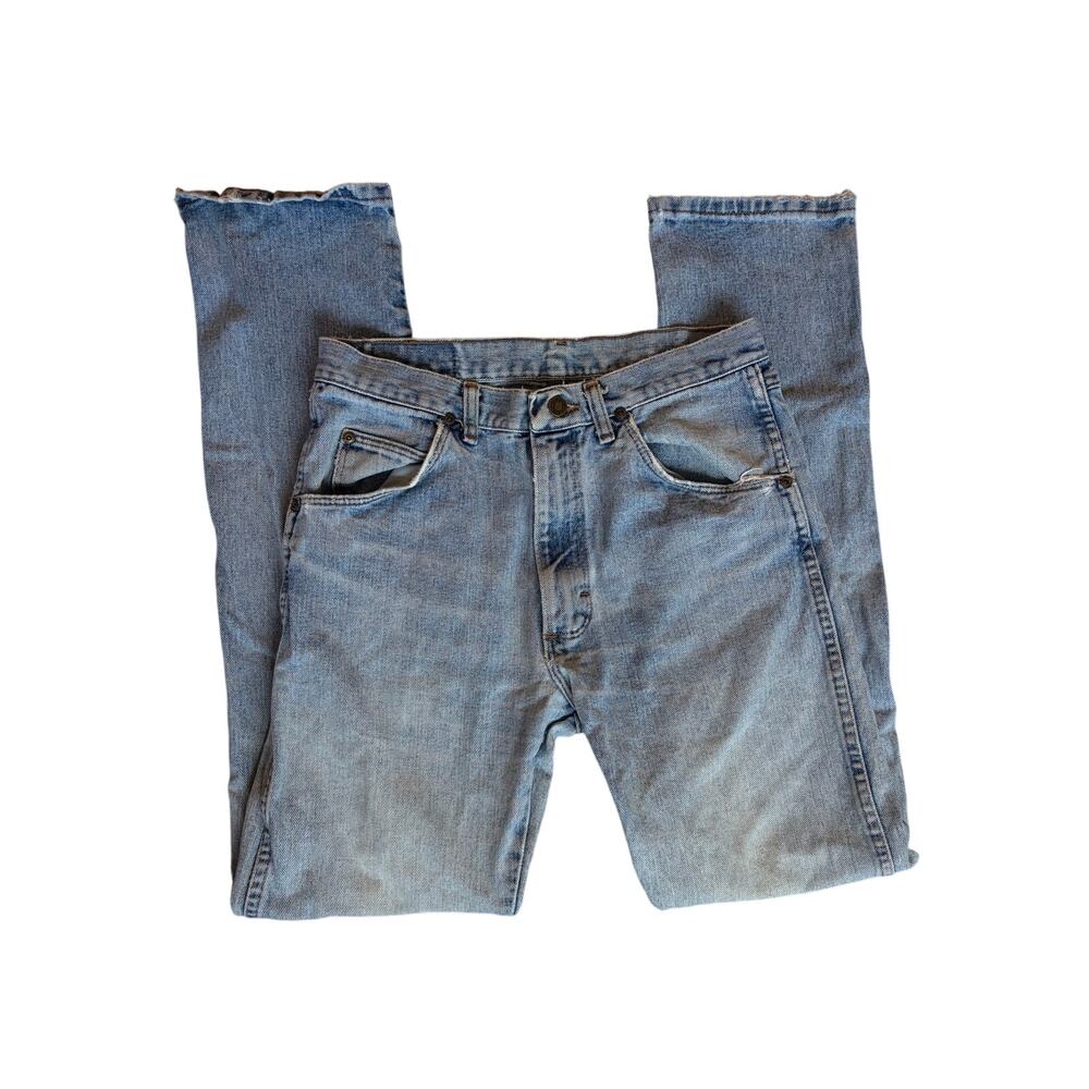 Wrangler Light Wash Straight Leg Jeans - Size 31x34